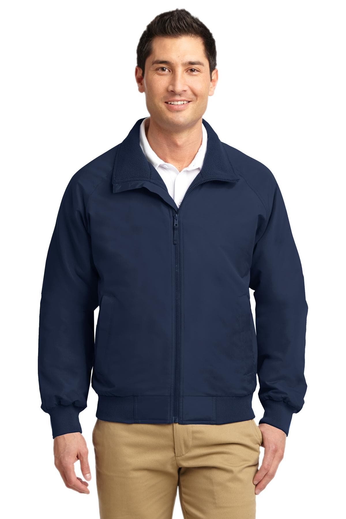 DISCONTINUED Port Authority Tall Charger Jacket. TLJ328 True Navy front