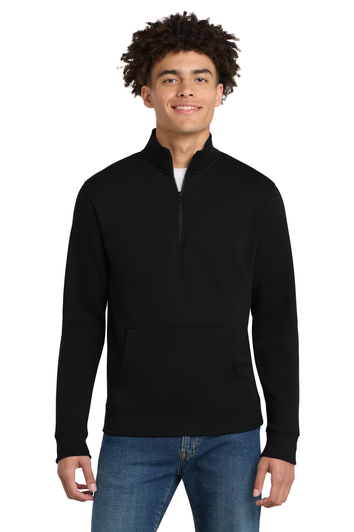District V.I.T. Fleece 1/4-Zip DT6106 Black front