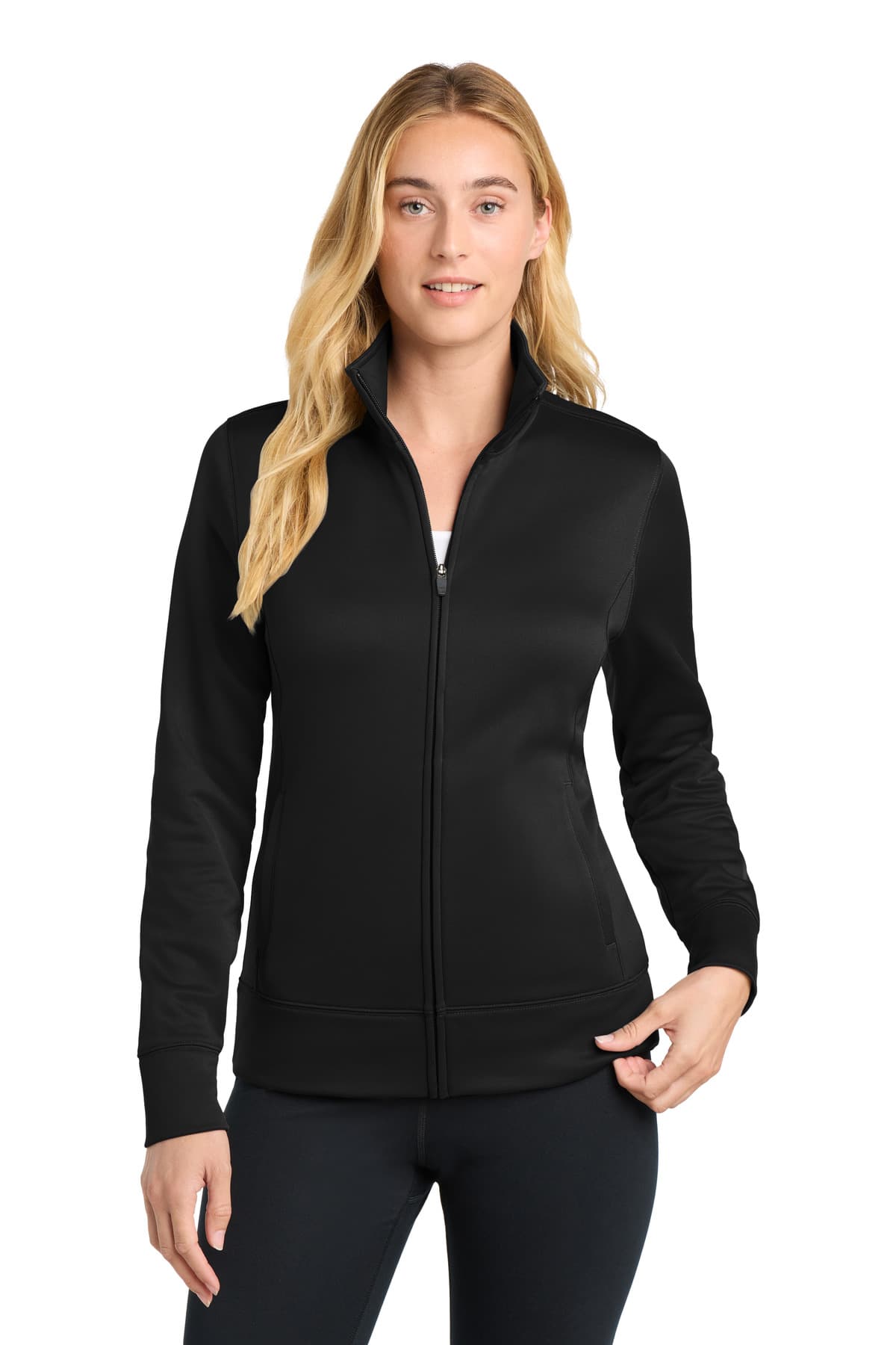 Sport-Tek Women's Sport-Wick Fleece Full-Zip Jacket. LST241