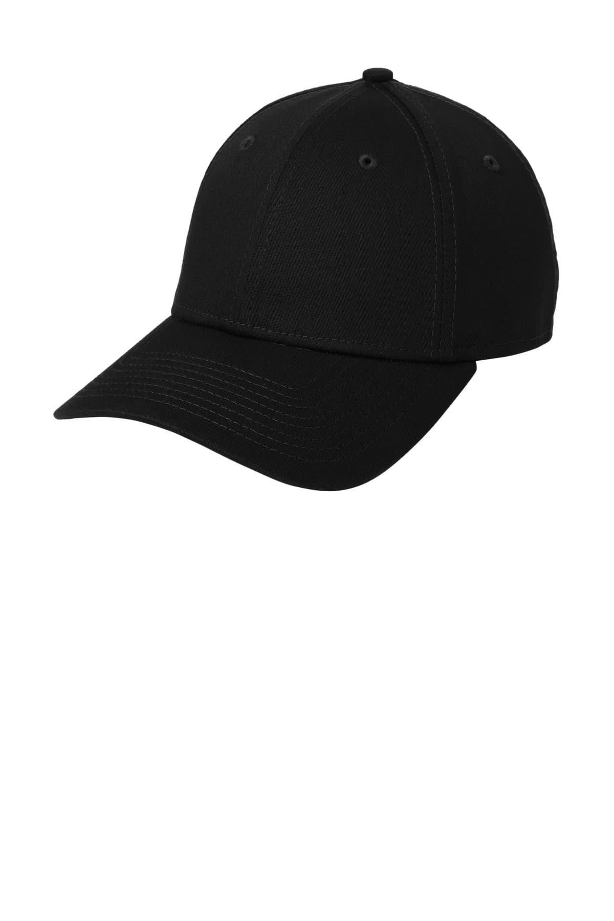 New Era - Structured Stretch Cotton Cap. NE1000 Black front