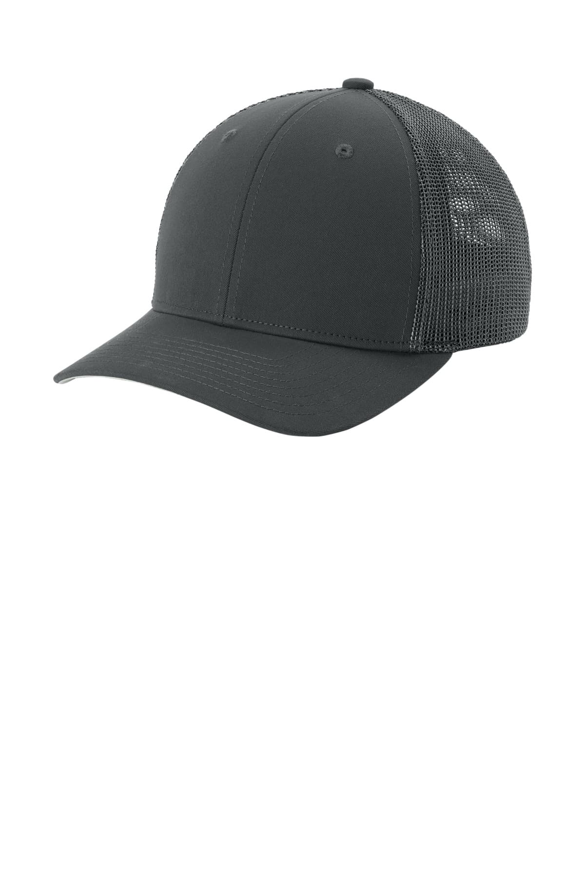Sport-Tek Stretch-Tek Mesh Back Cap STC60 Iron Grey/ Iron Grey front