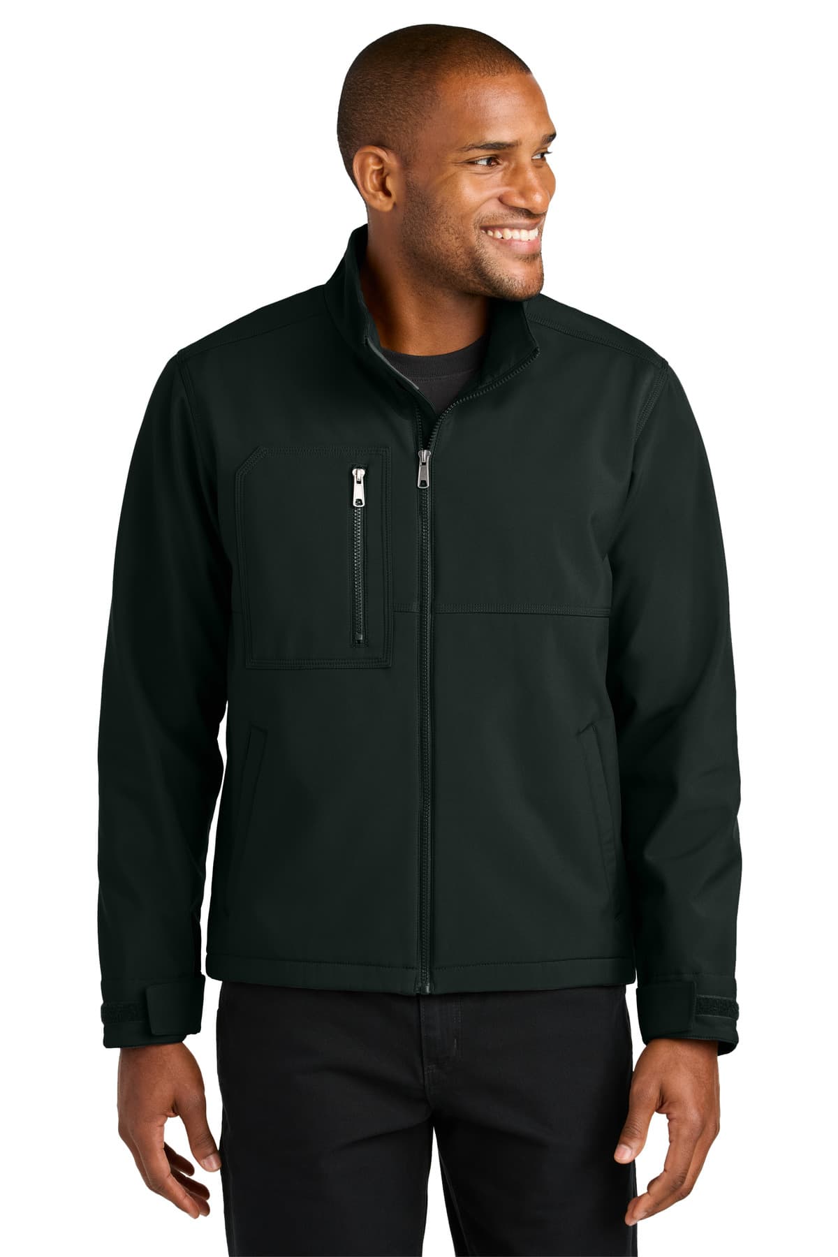 CornerStone Workwear Soft Shell CSJ70 Black front