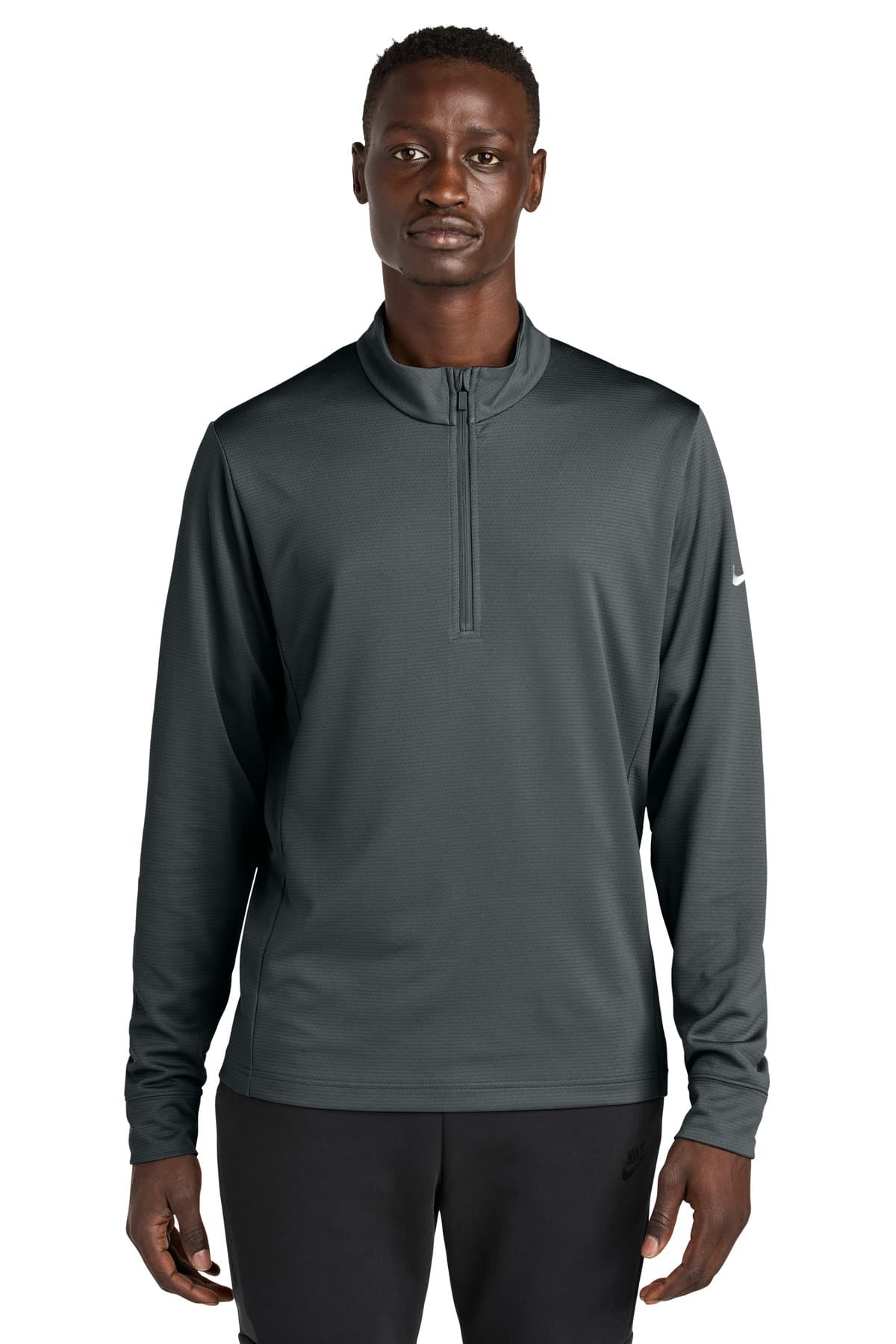Nike Essential 1/2-Zip Cover-Up NKHM8036 Anthracite front