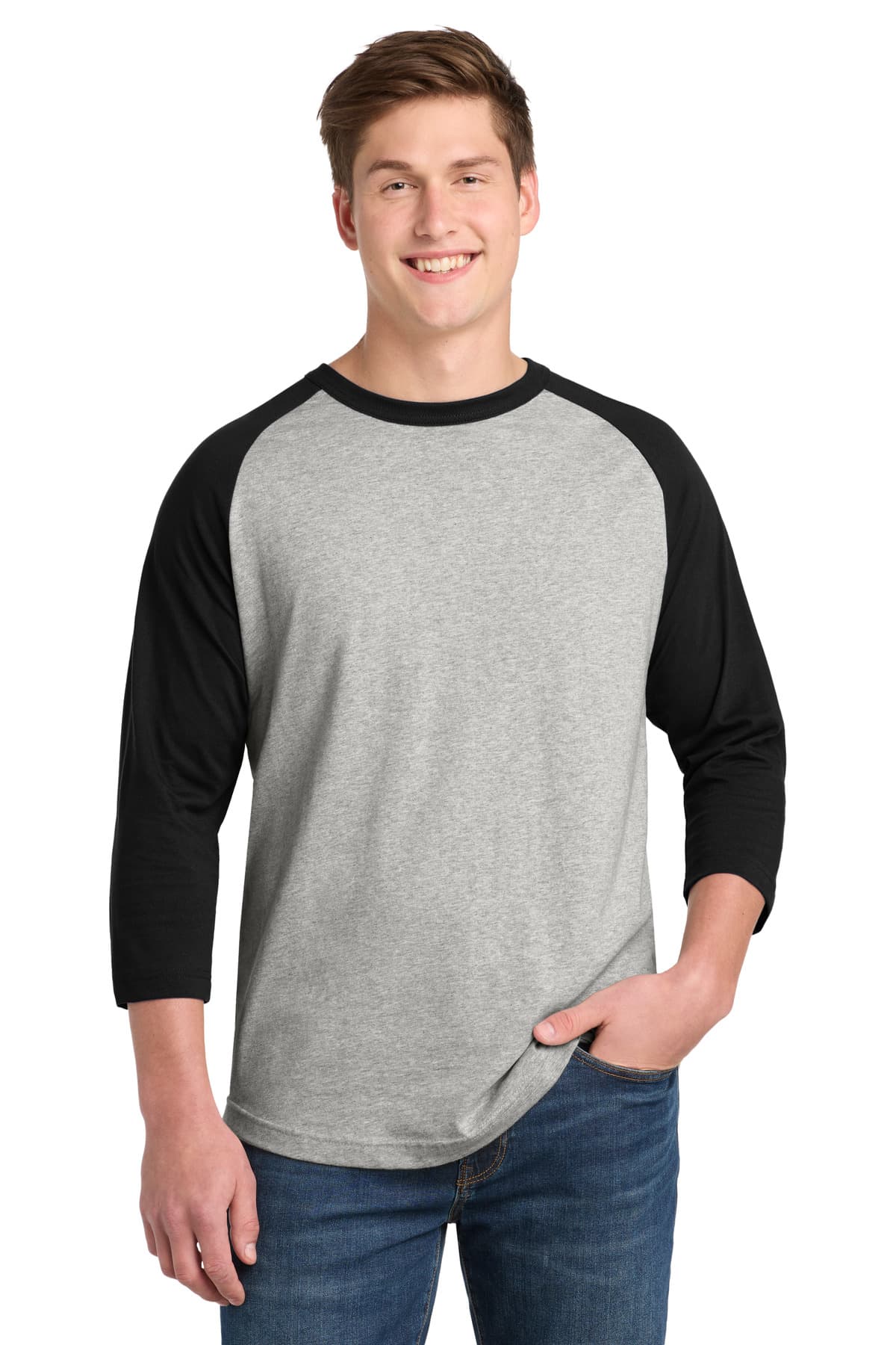Sport-Tek Colorblock Raglan Jersey. T200