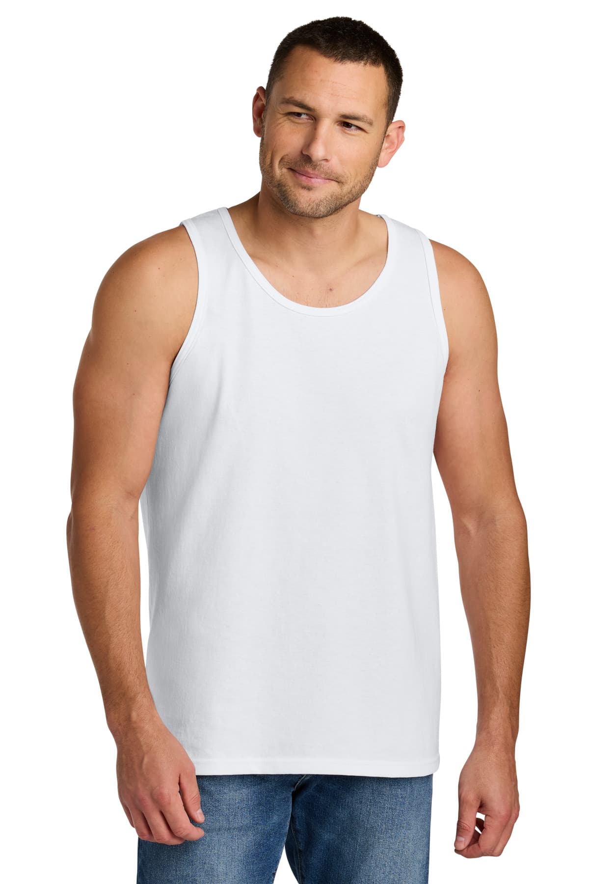 Gildan Heavy Cotton Tank Top. G5200 White front