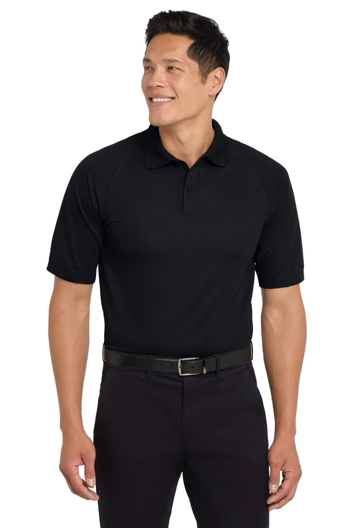 Port Authority Dry Zone Ottoman Polo. K525 Black front