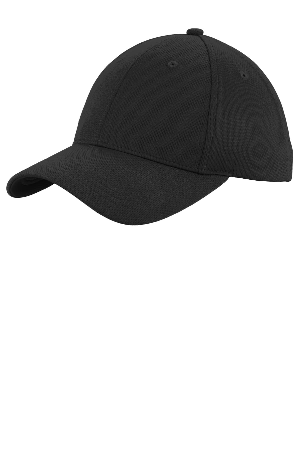 Sport-Tek Youth PosiCharge RacerMesh Cap. YSTC26 Black front