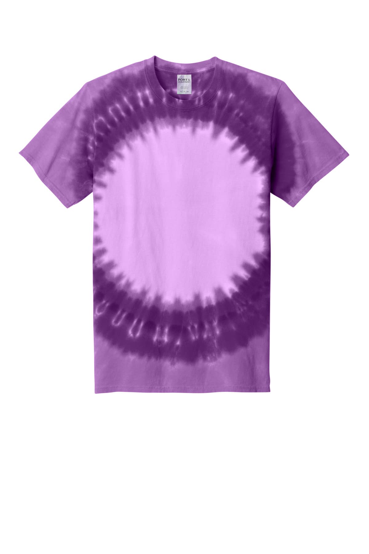 Port & Co Window Tie-Dye Tee. PC149 Purple front