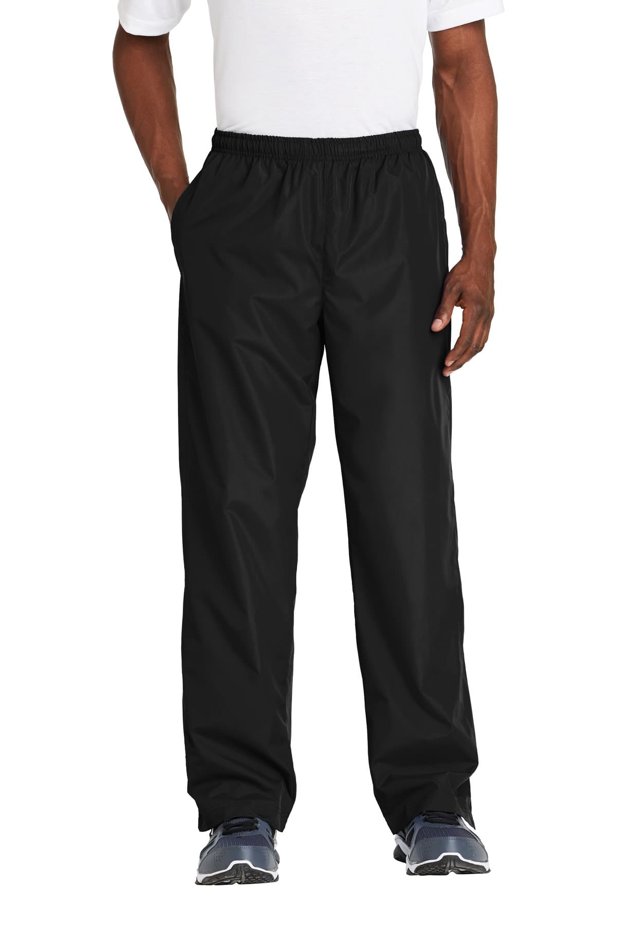 Sport-Tek Wind Pant. PST74 Black front