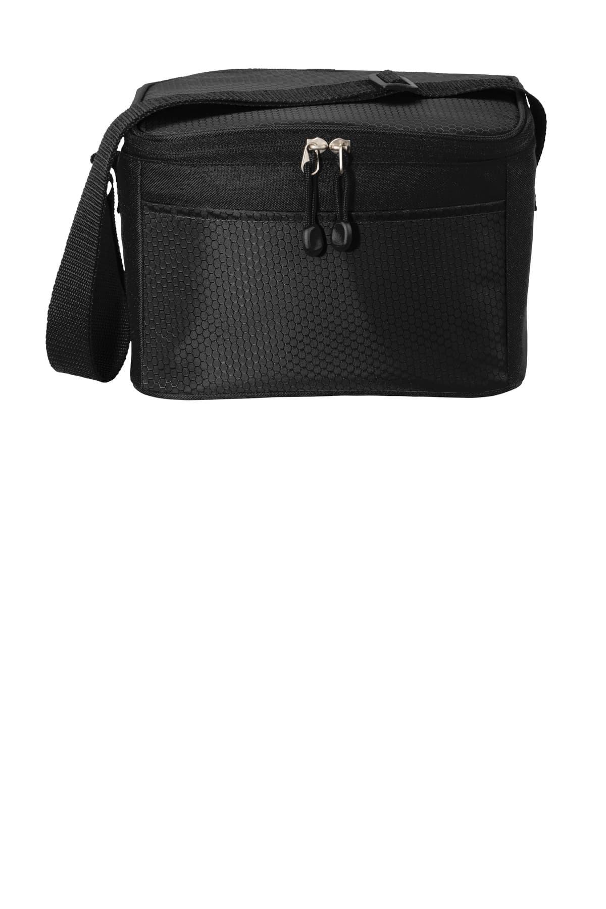 Port Authority 6-Can Cube Cooler. BG512 Black/ Black front