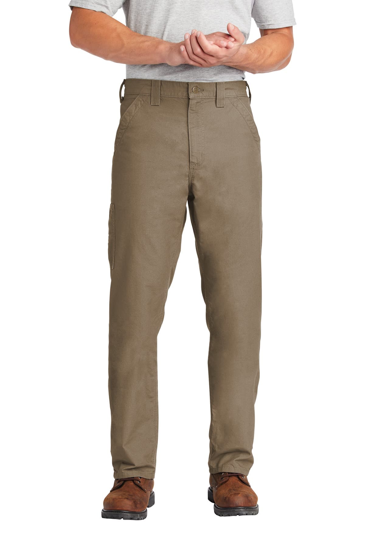 DISCONTINUED Carhartt Canvas Work Dungaree. CTB151 Light Brown front
