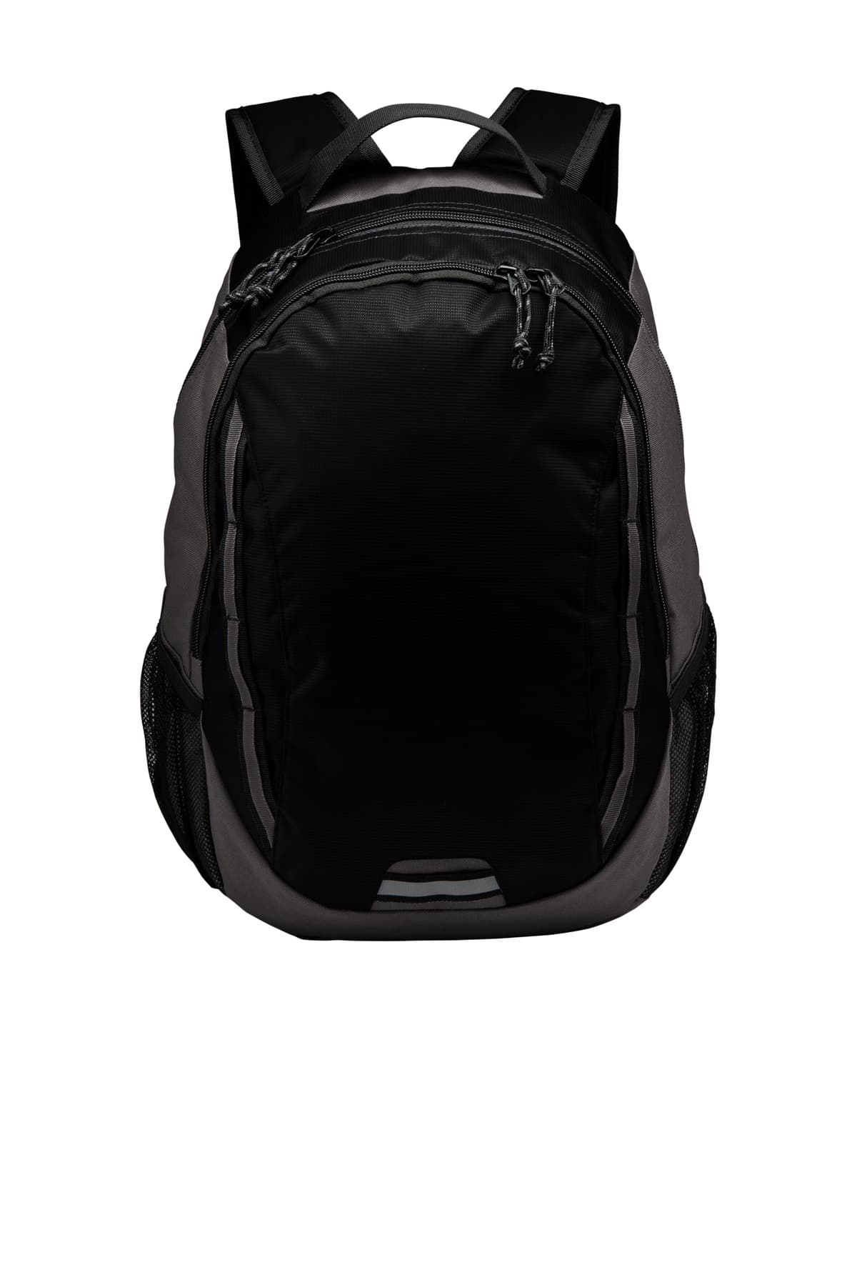 Port Authority Ridge Backpack. BG208 Black/ Dark Charcoal front