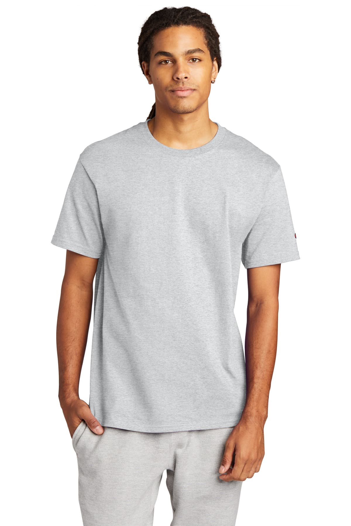Champion Heritage 6-Oz. Jersey Tee T425 Ash front