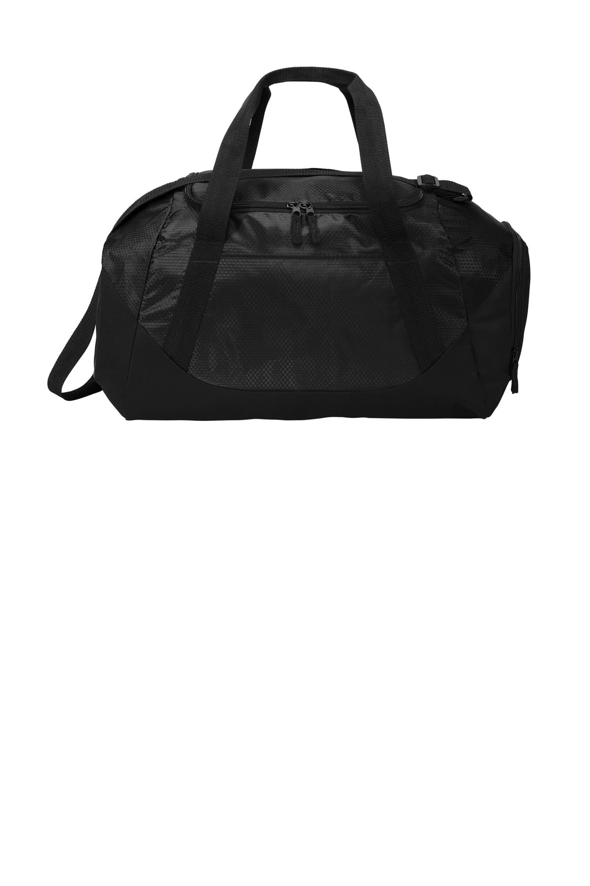 Port Authority Team Duffel BG804 Black/ Black front