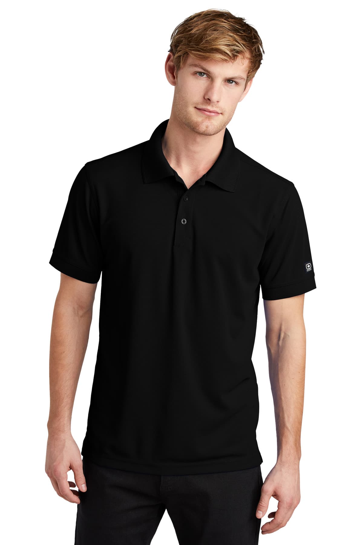 OGIO - Caliber2.0 Polo. OG101 Blacktop front