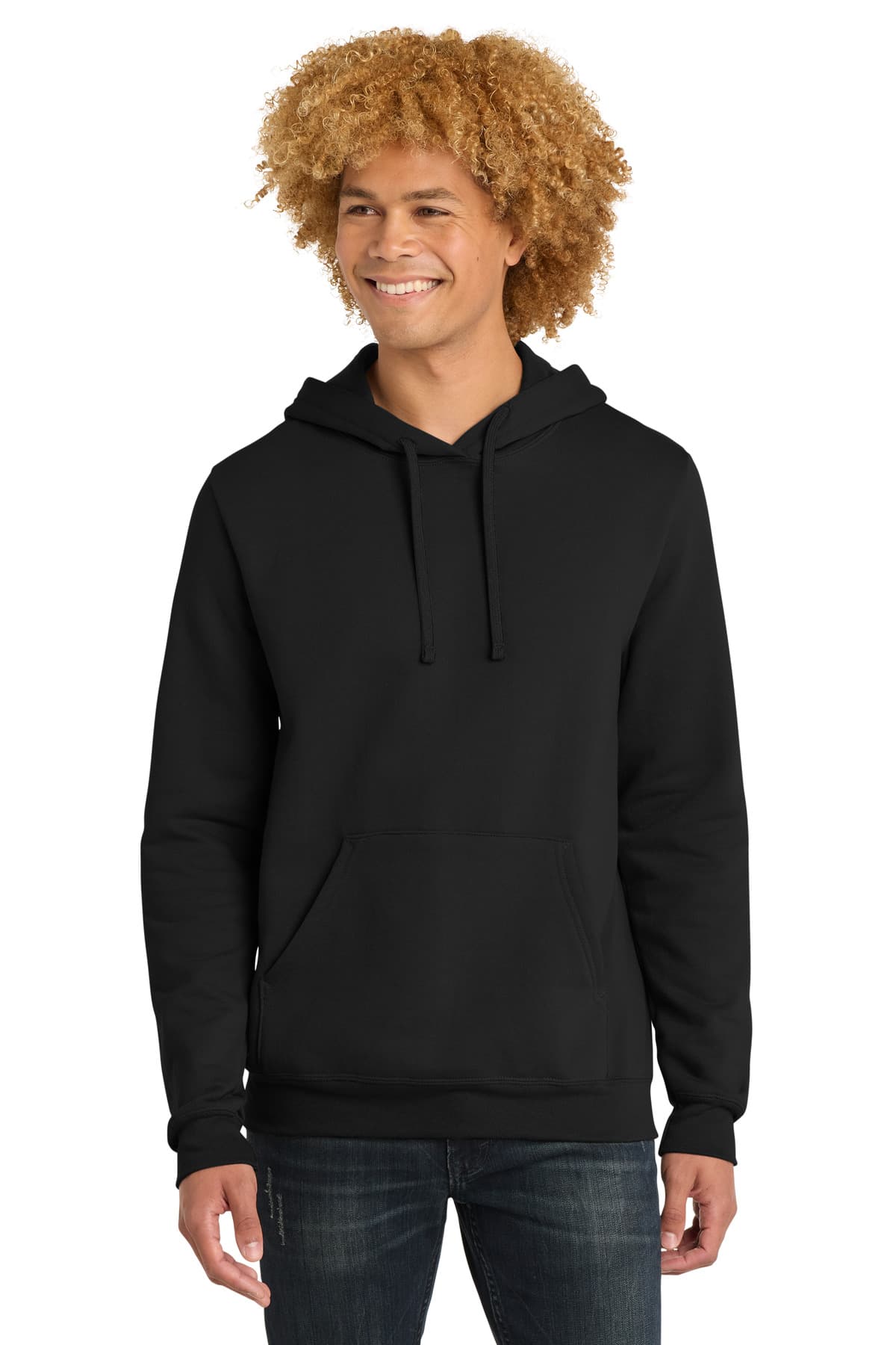 District The Concert Fleece Hoodie. DT810 Black front