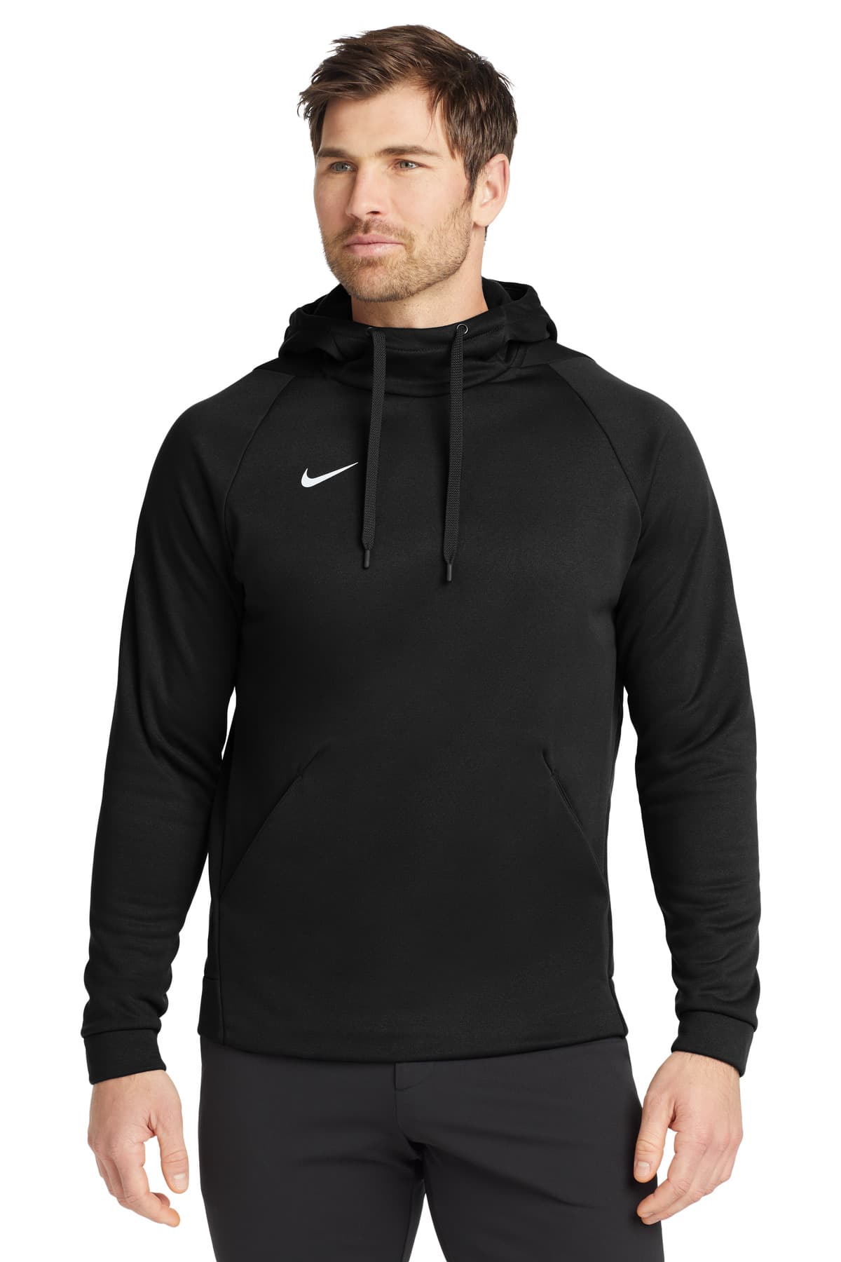 Nike Therma-FIT Pullover Fleece Hoodie CN9473 Team Black front