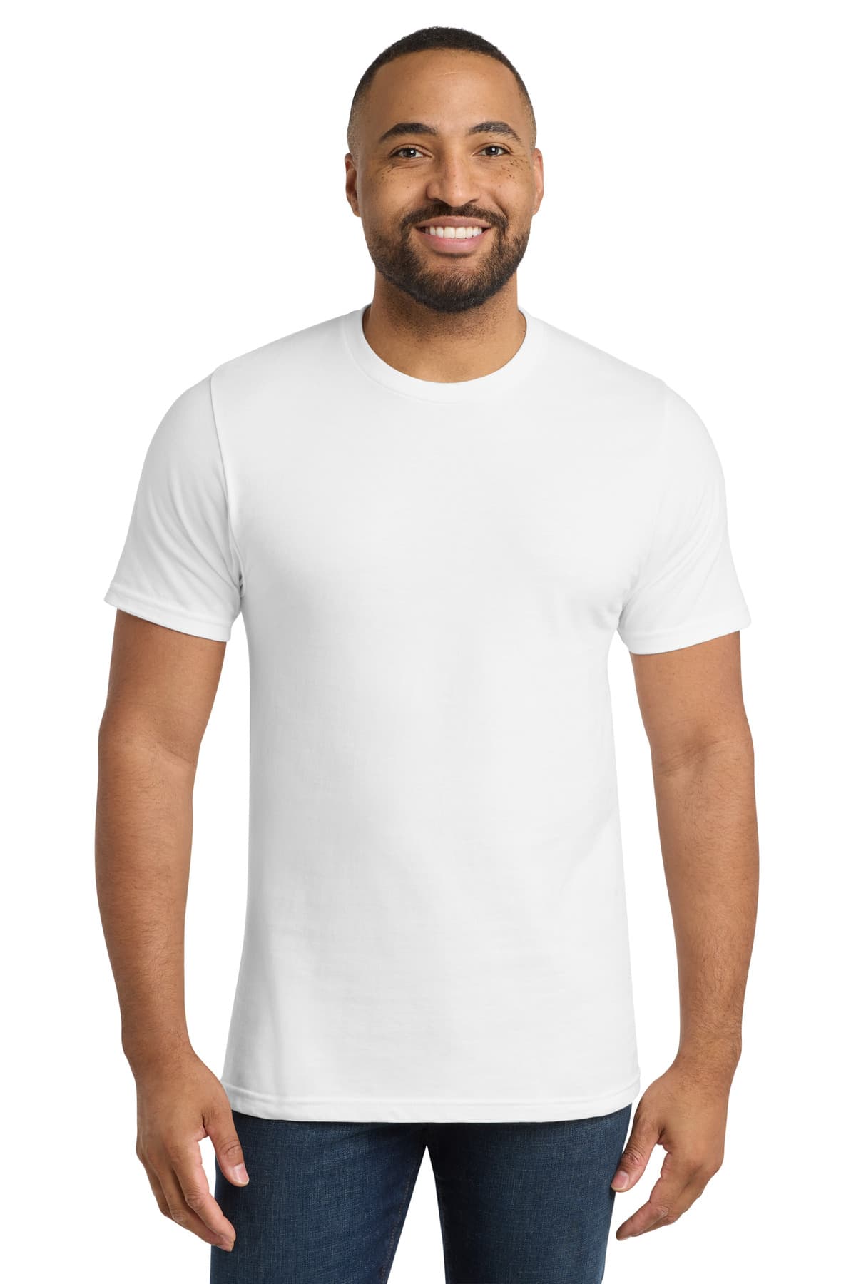 Port & Co Bouncer Tee PC600 White front