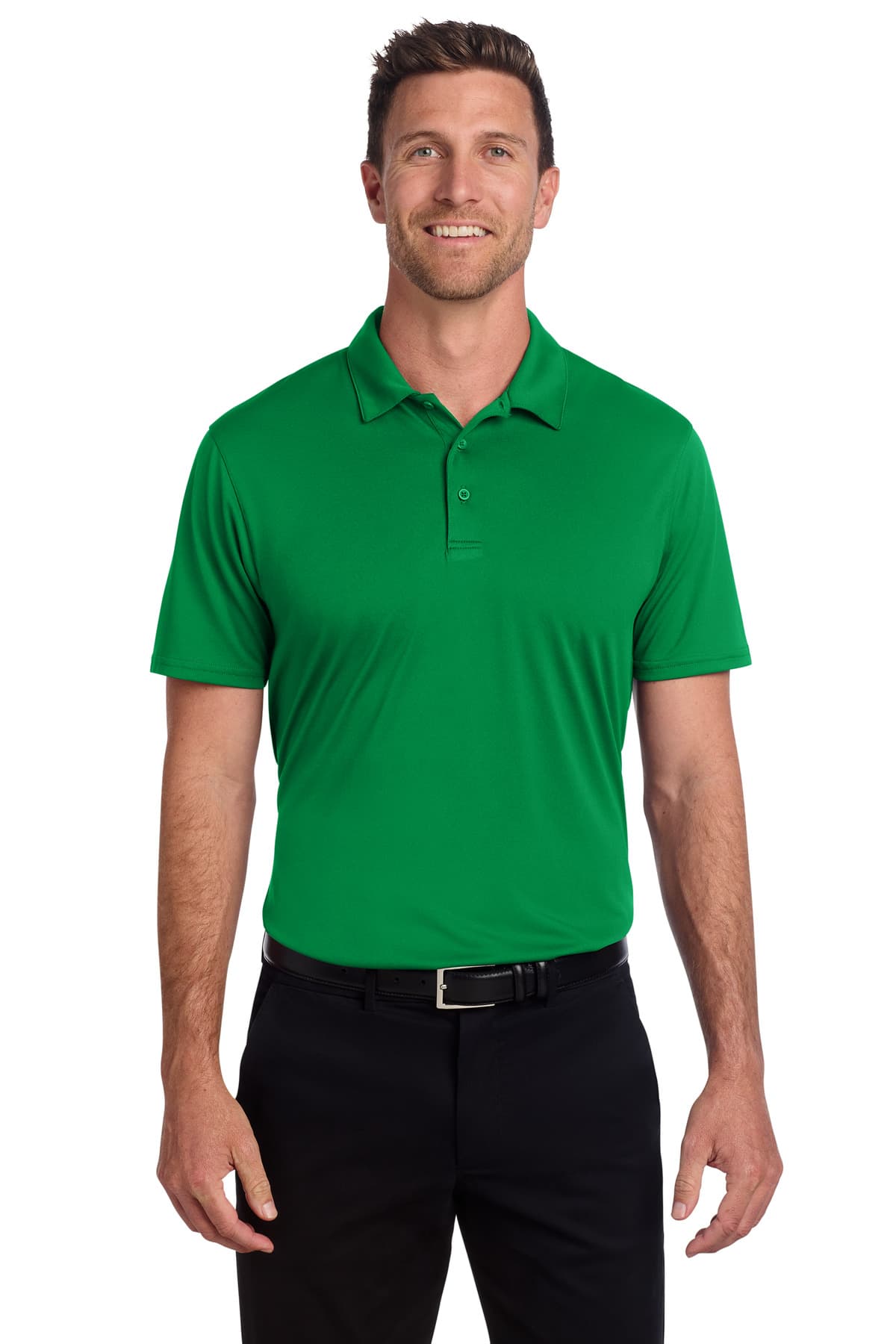 Port Authority Performance Staff Polo K398 Spring Green front