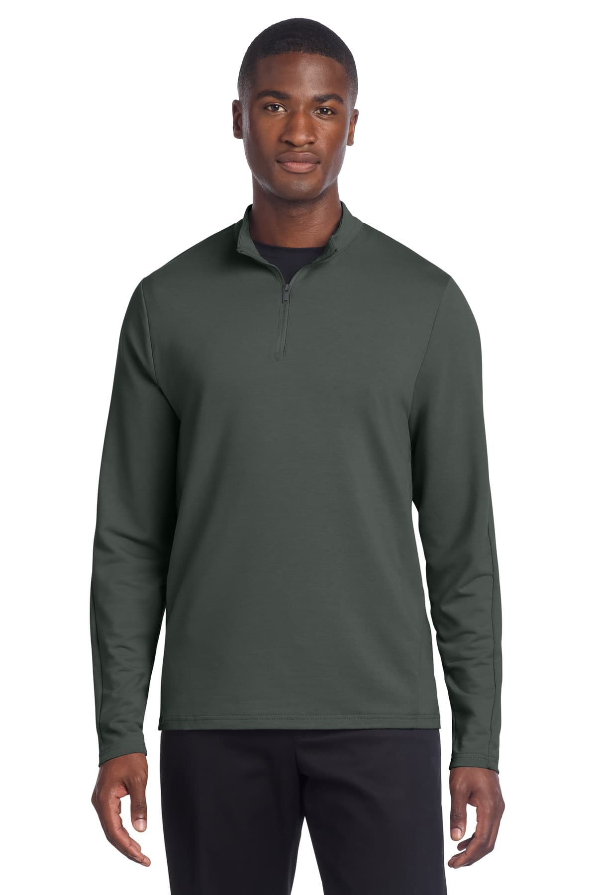 Mercer+Mettle Stretch 1/4-Zip Pullover MM3010 Anchor Grey front