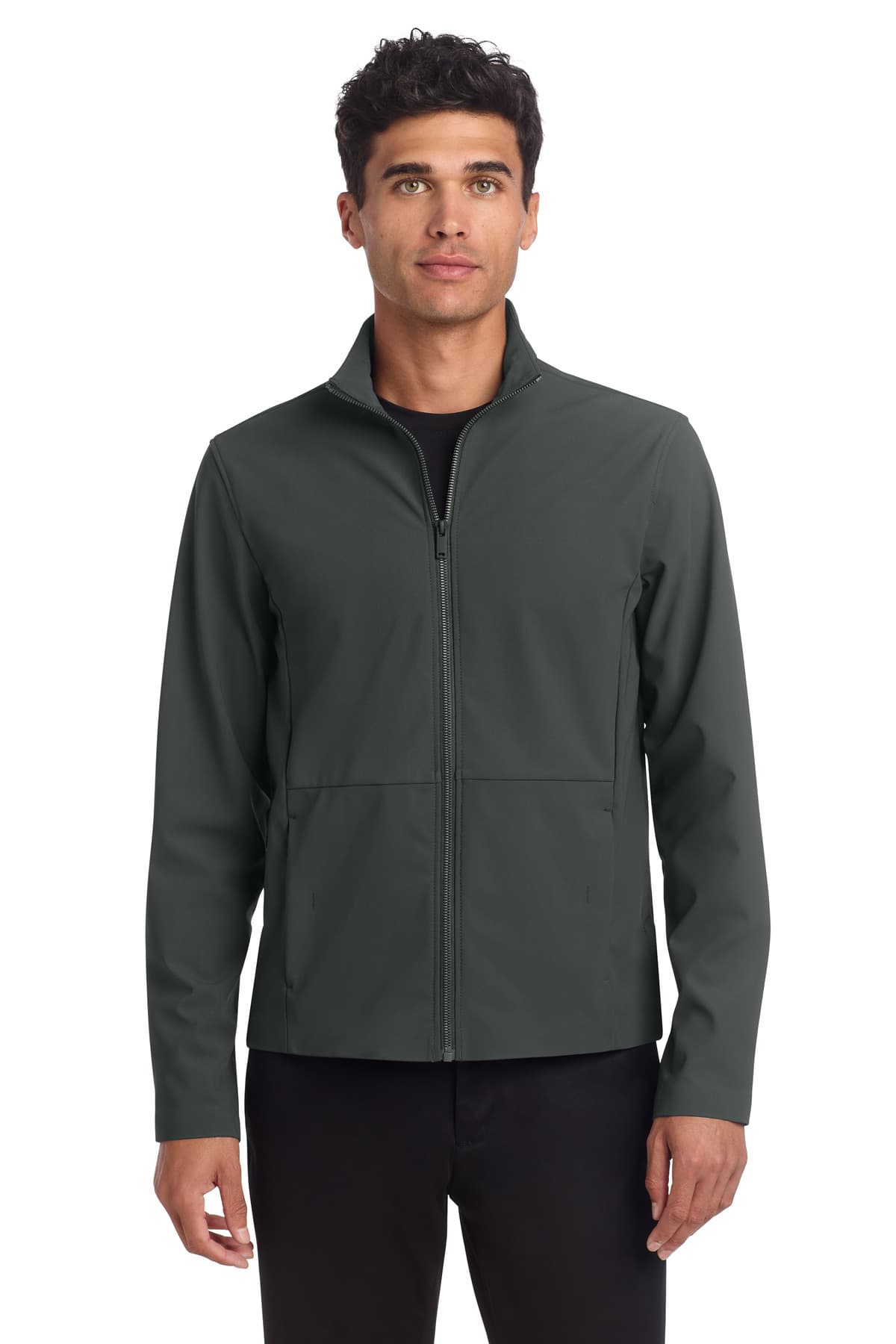 DISCONTINUED Mercer+Mettle Faille Soft Shell MM7100 Anchor Grey front