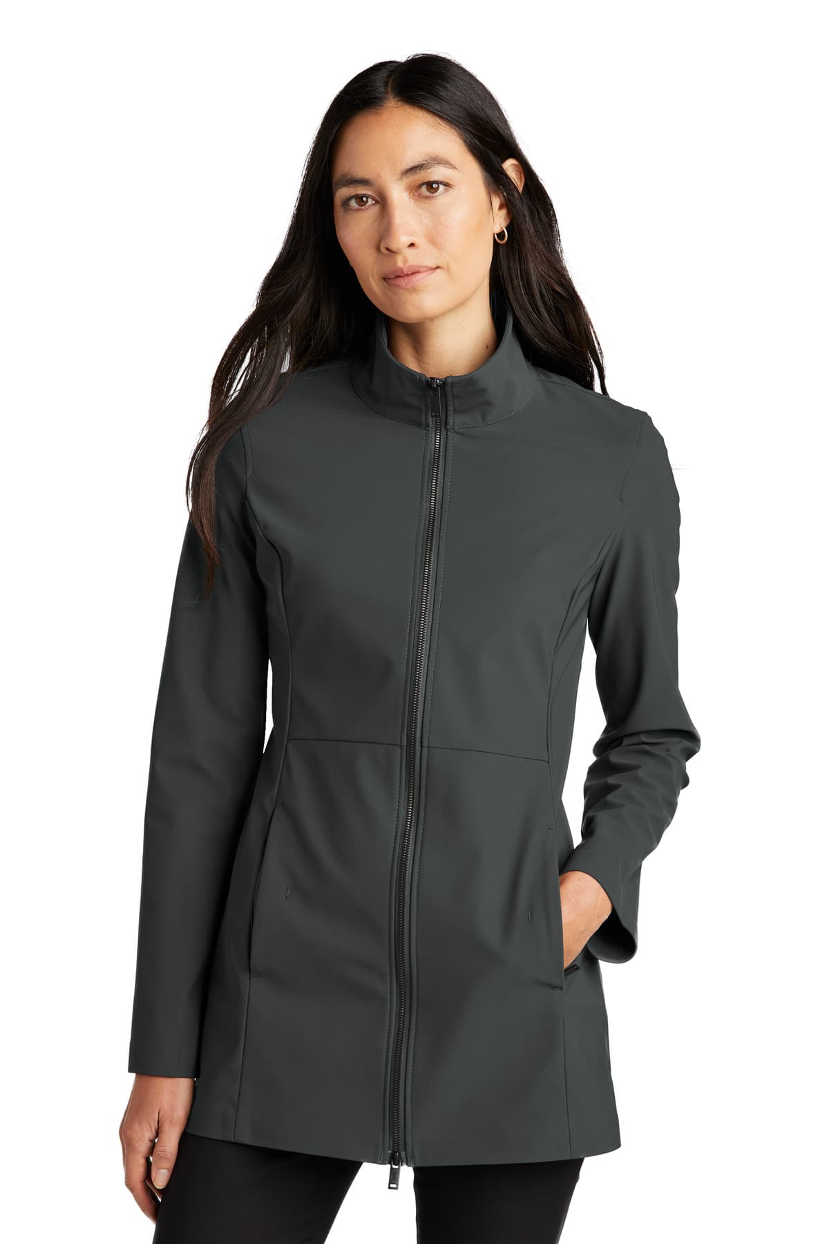 Mercer+Mettle Women's Faille Soft Shell MM7101 Anchor Grey front