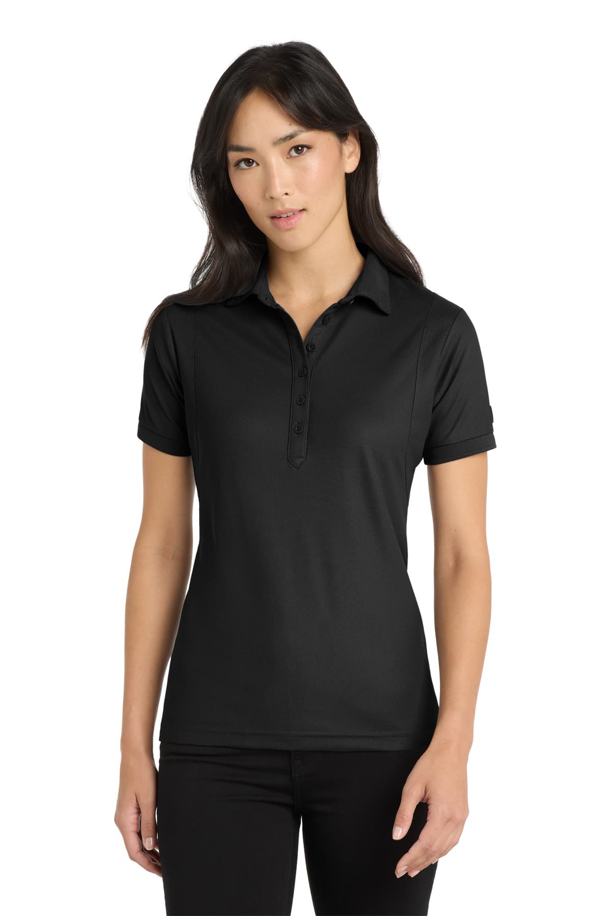 OGIO - Jewel Polo. LOG101 Blacktop front