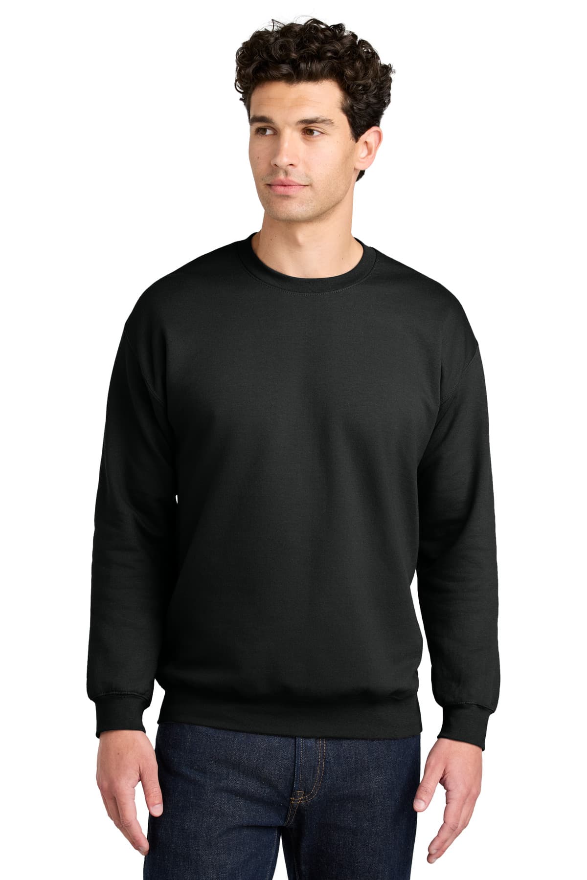 Gildan Softstyle Crewneck Sweatshirt SF000 Black front
