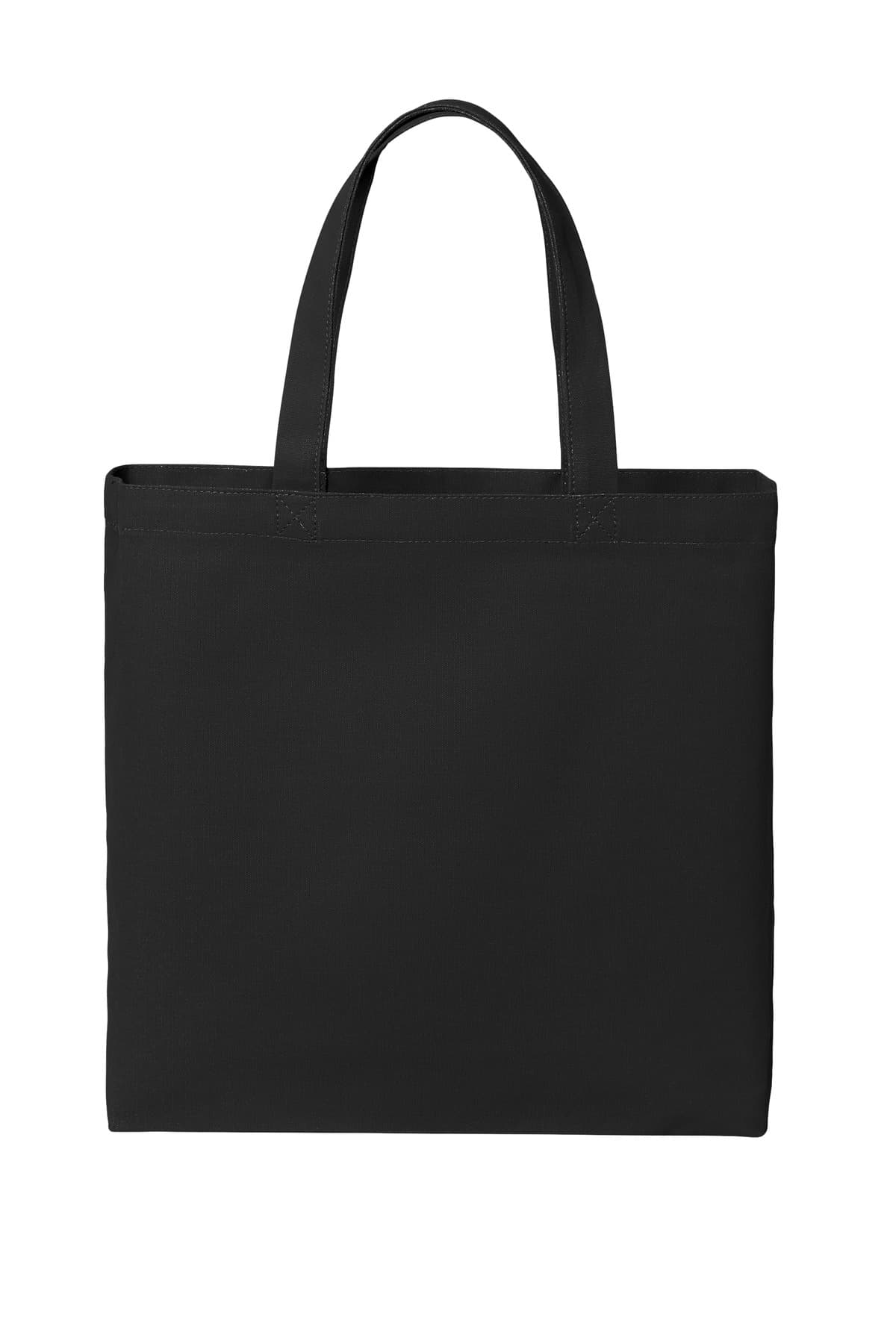 Port Authority Cotton Canvas Tote BG424 Deep Black front