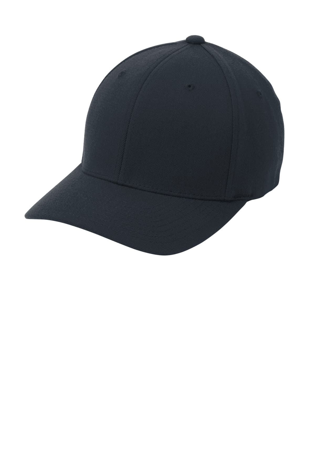 Port Authority Flexfit Wool Blend Cap. C928 Dark Navy front