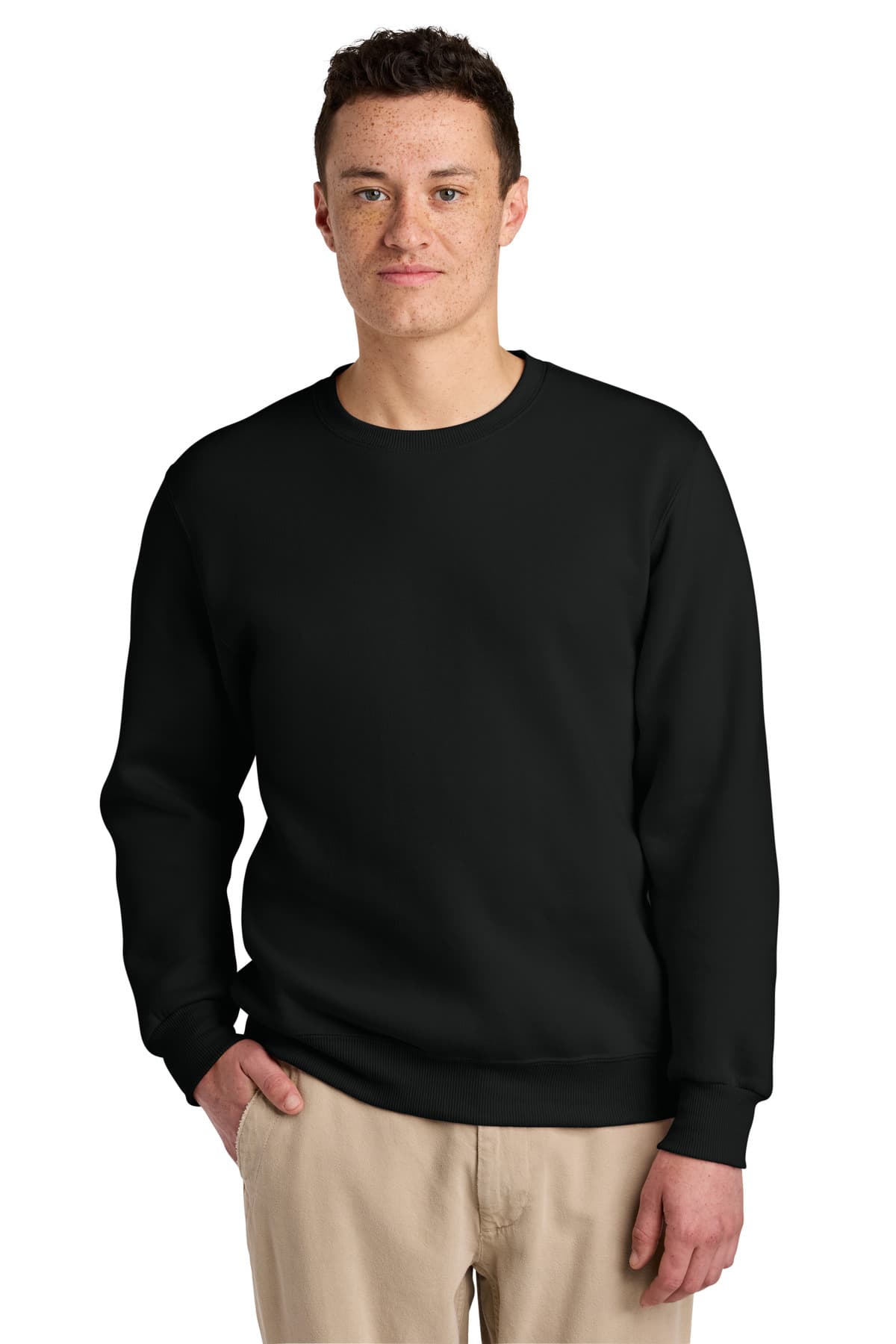 Jerzees Eco Premium Blend Crewneck Sweatshirt 701M Black Ink front