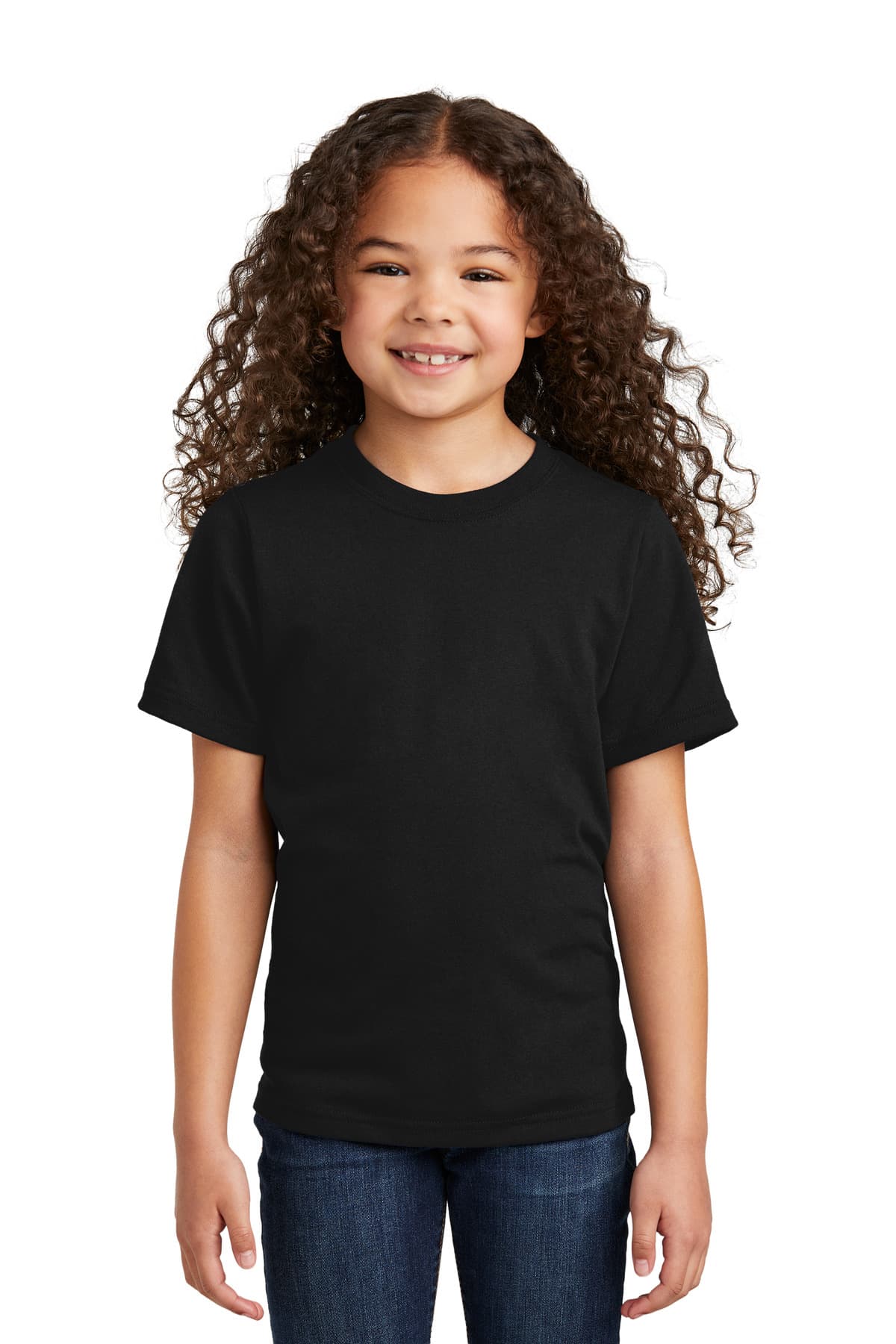 Port & Co Youth Tri-Blend Tee PC330Y Black front