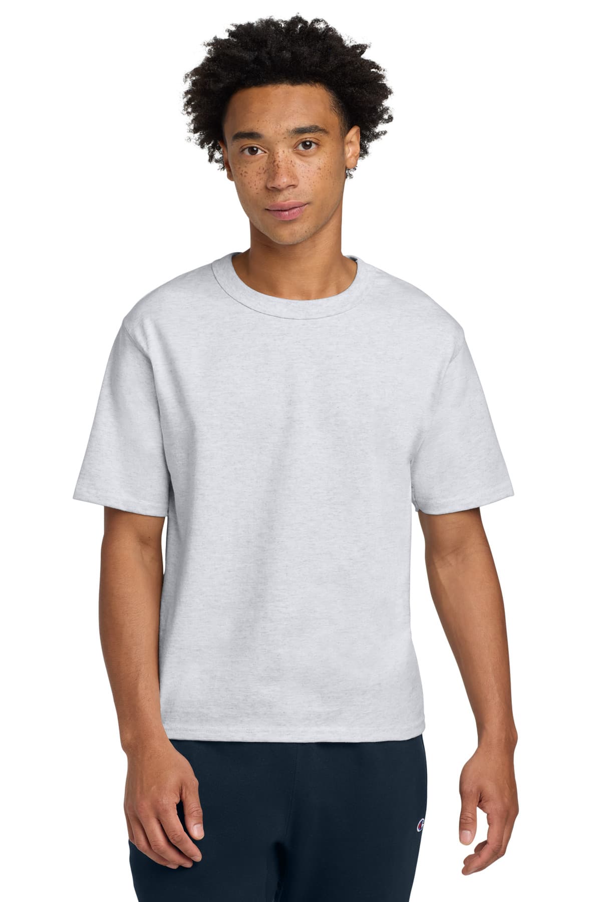 Champion Heritage 7-Oz. Jersey Tee T105 Ash front