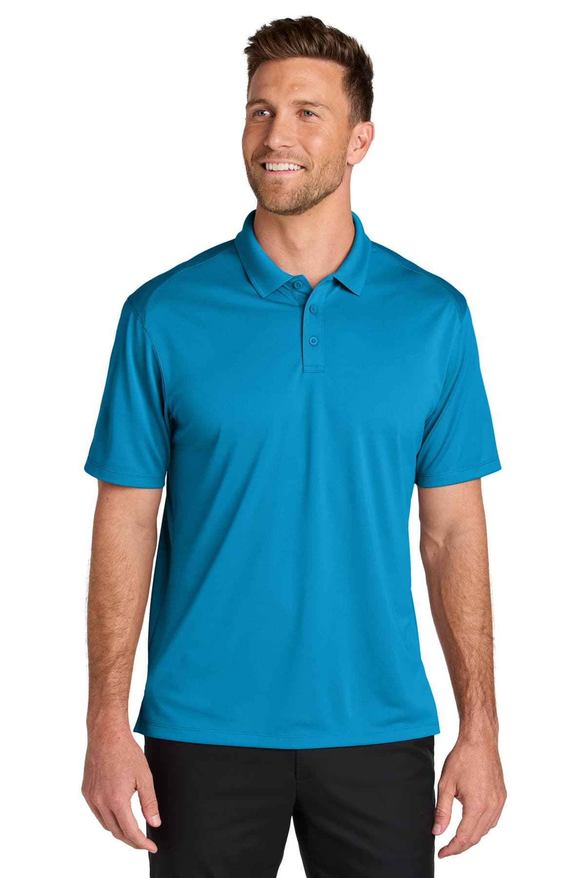 Port Authority Wearever Performance Pique Polo K240 Parcel Blue front