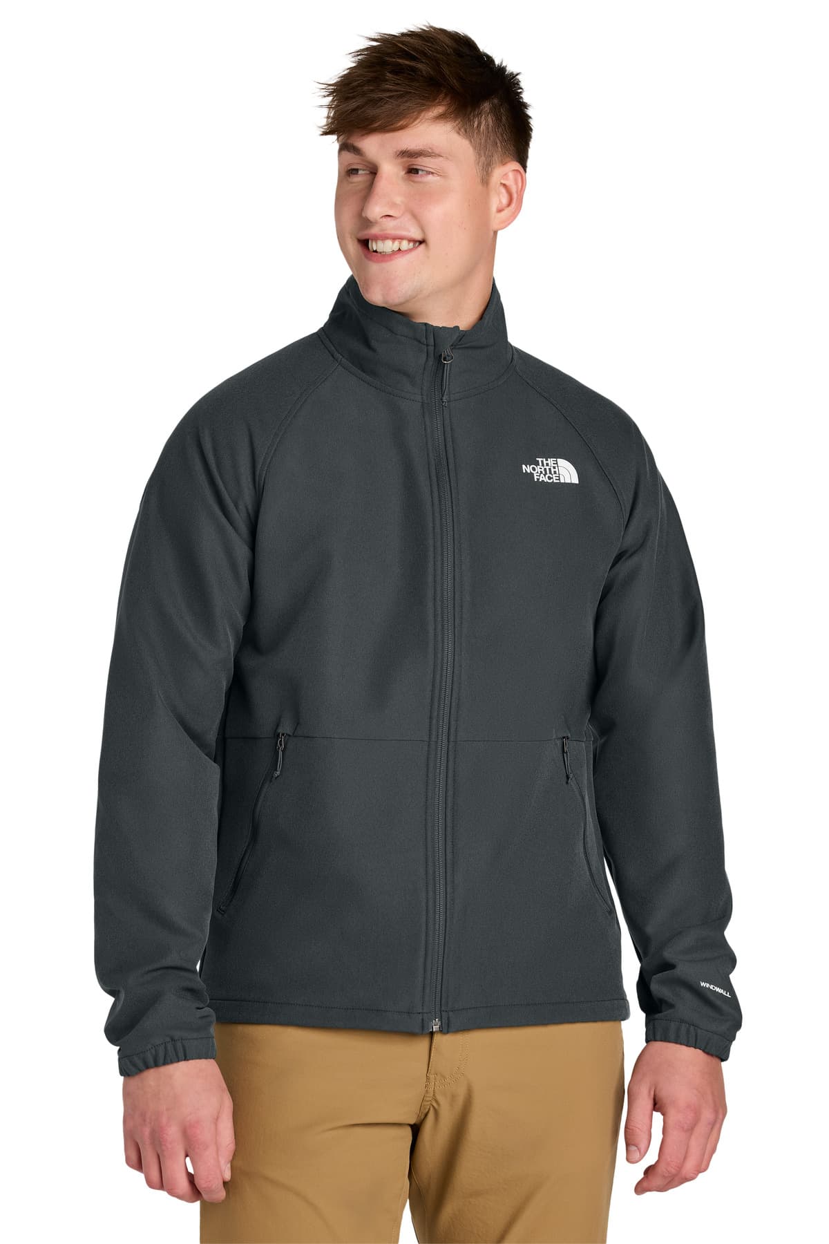 The North Face Barr Lake Soft Shell Jacket NF0A8BUD Asphalt Grey Dark Heather front
