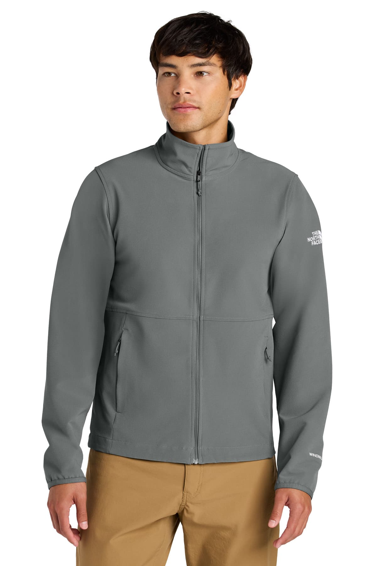 The North Face Edge Stretch Soft Shell Jacket NF0A8ENN Smoked Pearl Grey front