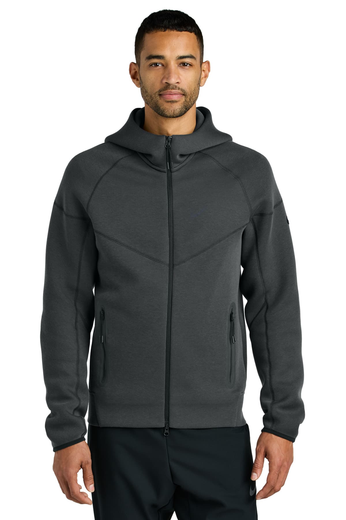 Nike Tech Fleece Full-Zip Hoodie NKFQ4762 Anthracite Heather front