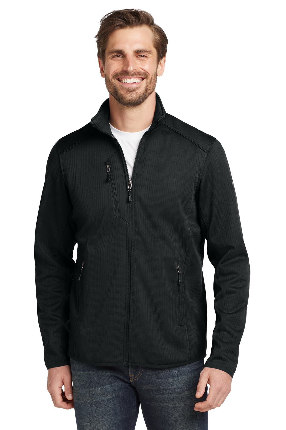 Eddie Bauer Dash Full-Zip Fleece Jacket. EB242 Black front