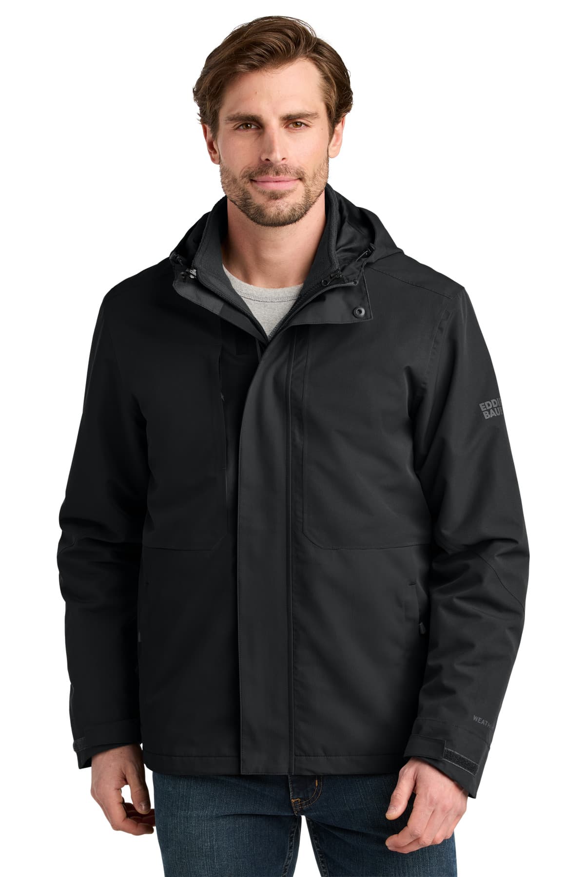 Eddie Bauer WeatherEdge Ridge 3-in-1 Jacket EB658 Black front