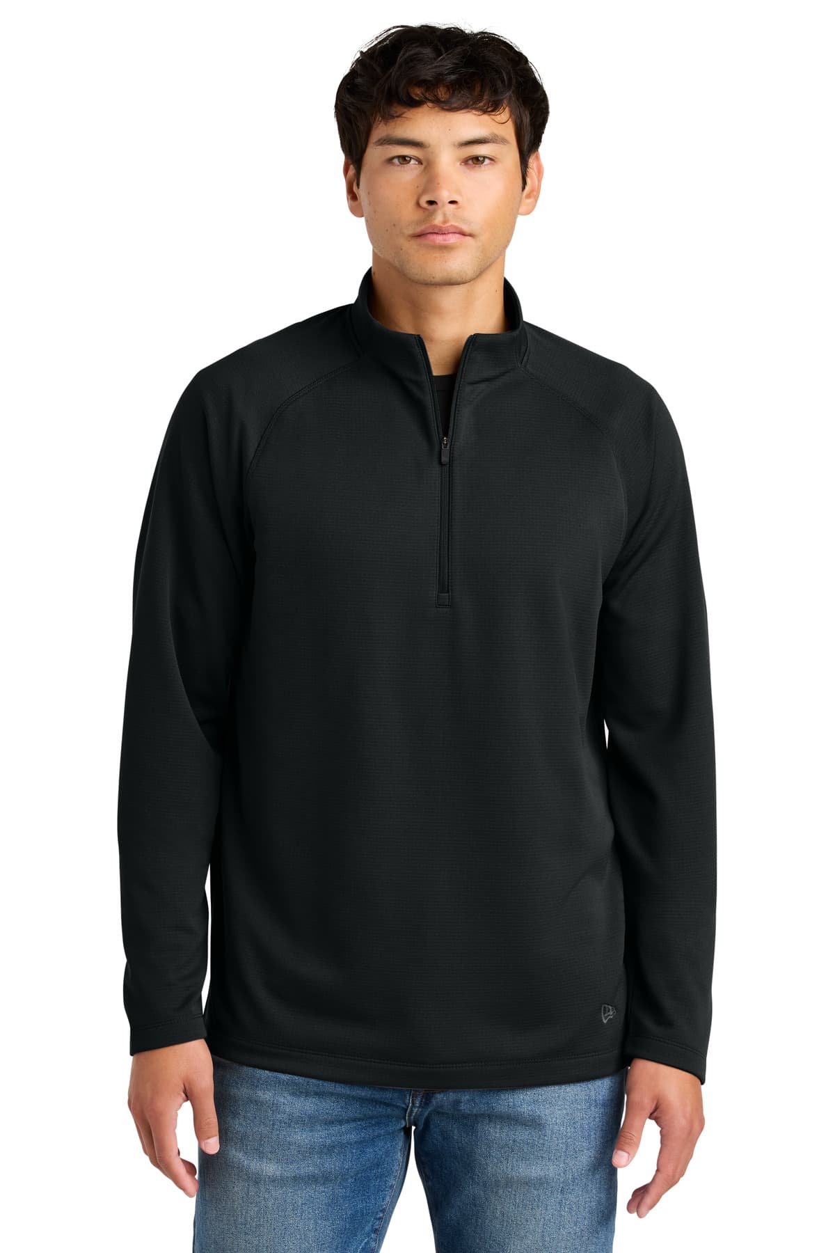 New Era Stand Out 1/4-Zip NEA515 Black front