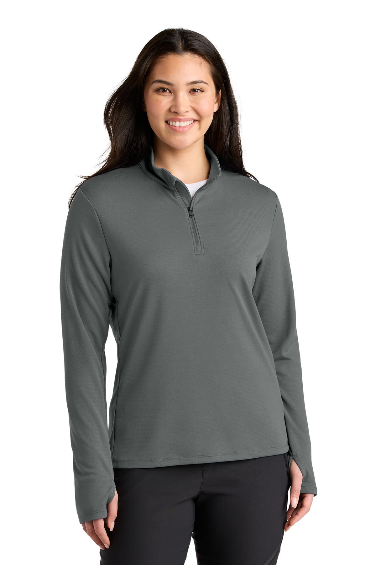 The North Face Women's Ambition 1/4-Zip NF0A8ENQ Smoked Pearl Grey front