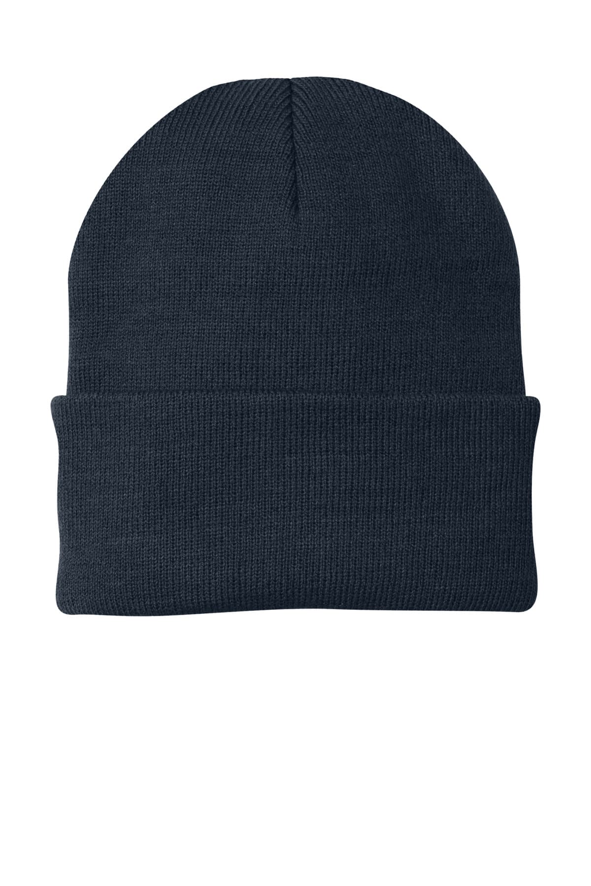 Port Authority Knit Cap. CP90 Navy front