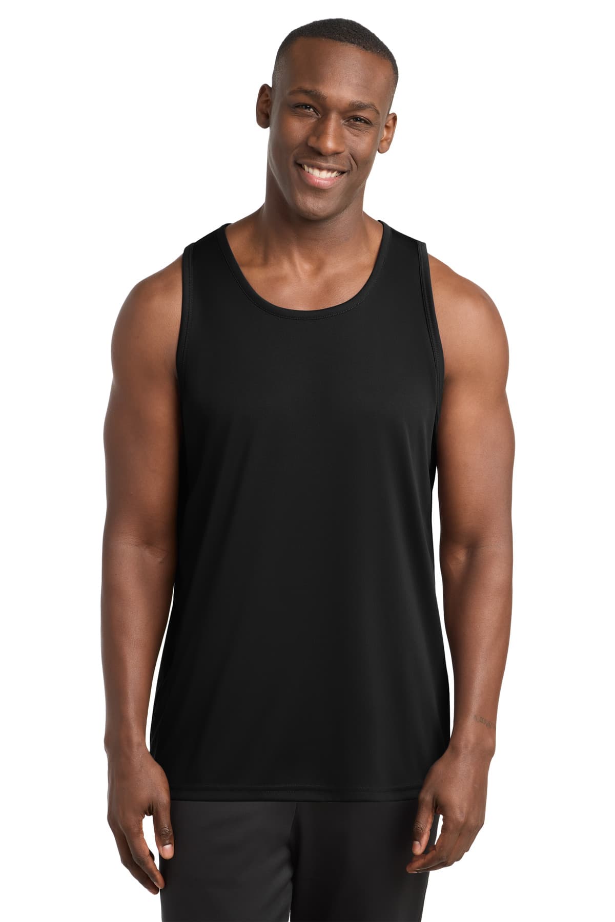Sport-Tek PosiCharge Competitor Tank. ST356 Black front