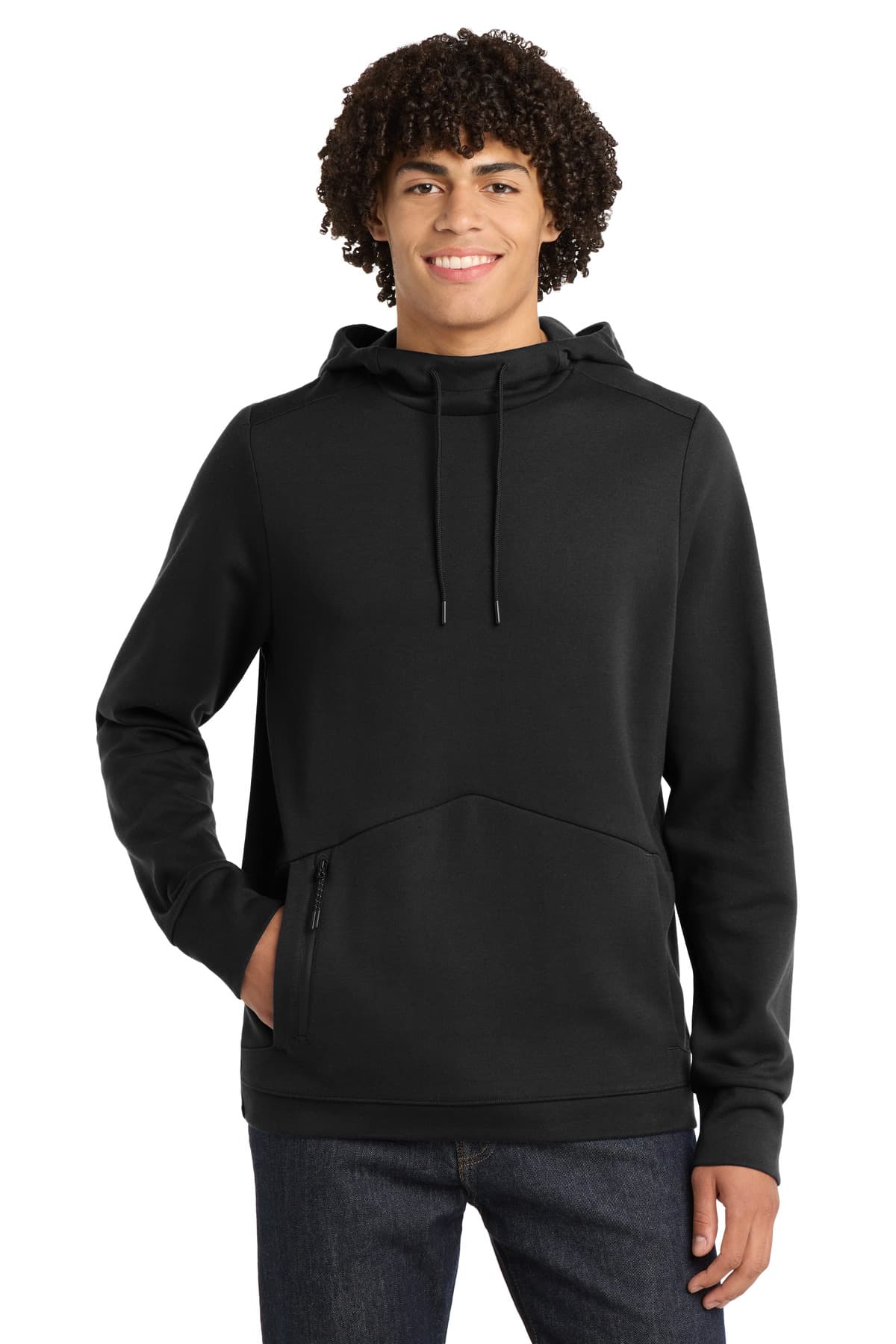 DISCONTINUED Sport-Tek Triumph Hooded Pullover ST280 Black front