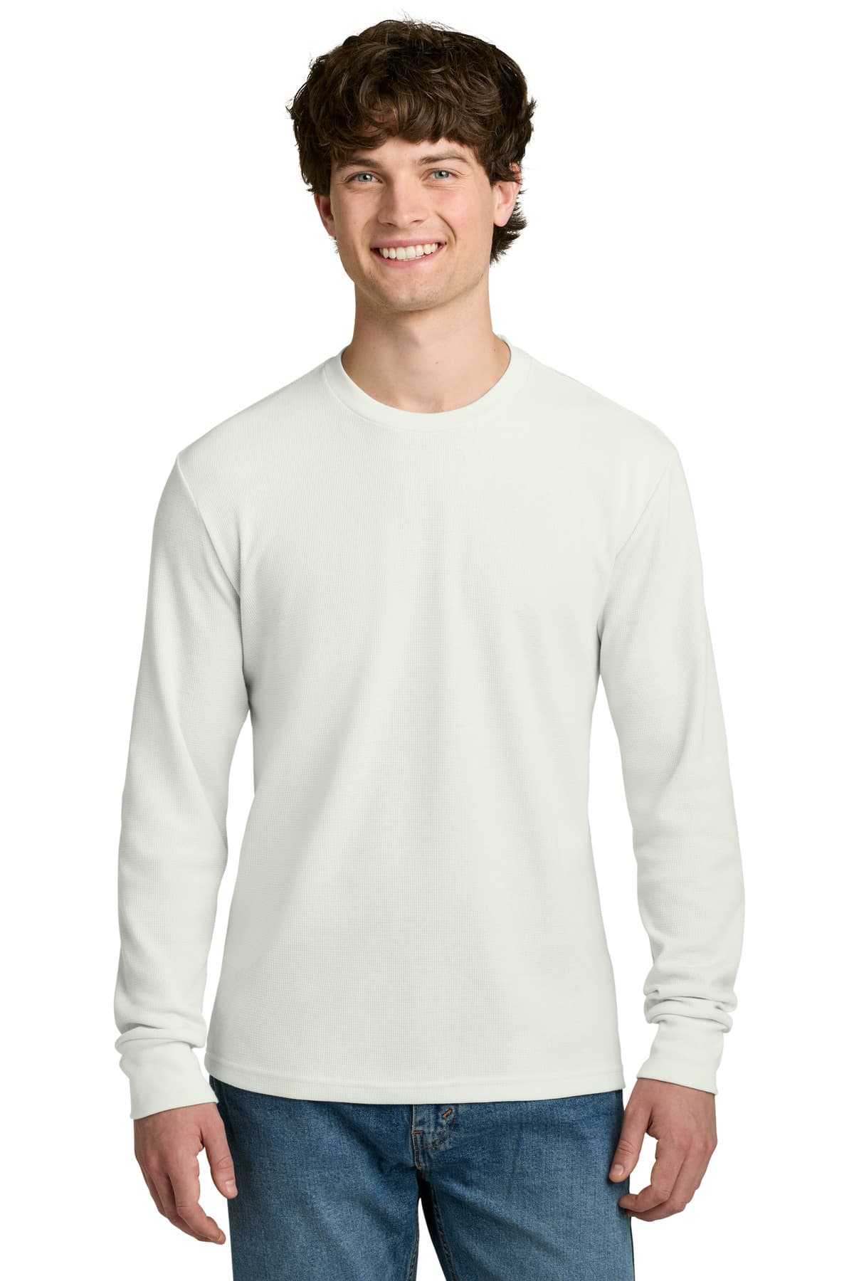 Next Level Apparel Ideal Thermal Long Sleeve Tee NL8211 Bone front
