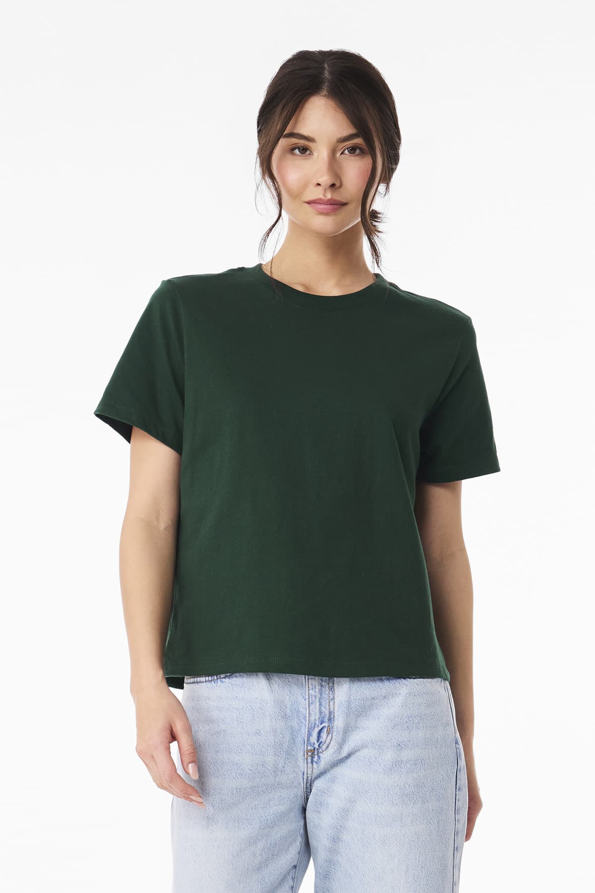 BELLA+CANVAS Women's 6-Ounce Heavyweight Tee BC6110 Forest front