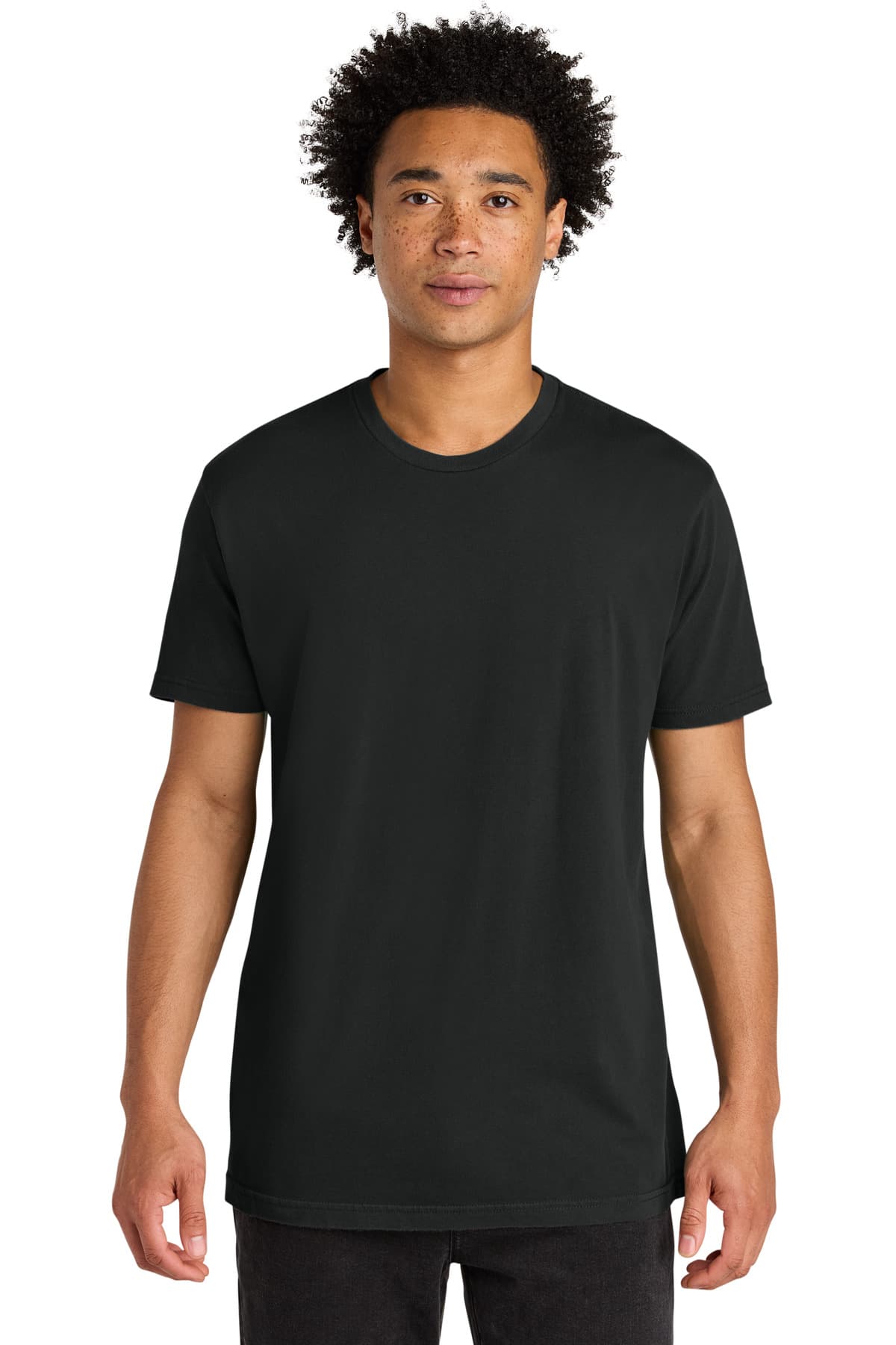 Next Level Apparel Soft Wash Cotton Tee NL3600SW Washed Black front